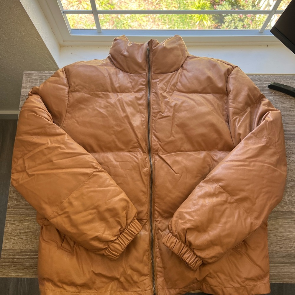 TCEC Women's Warm Brown Puffer Jacket
